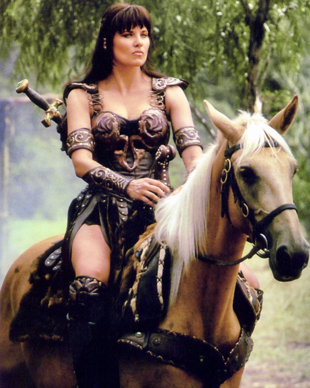 Lucy Lawless en Xena: la princesa guerrera (Foto: Instagram)