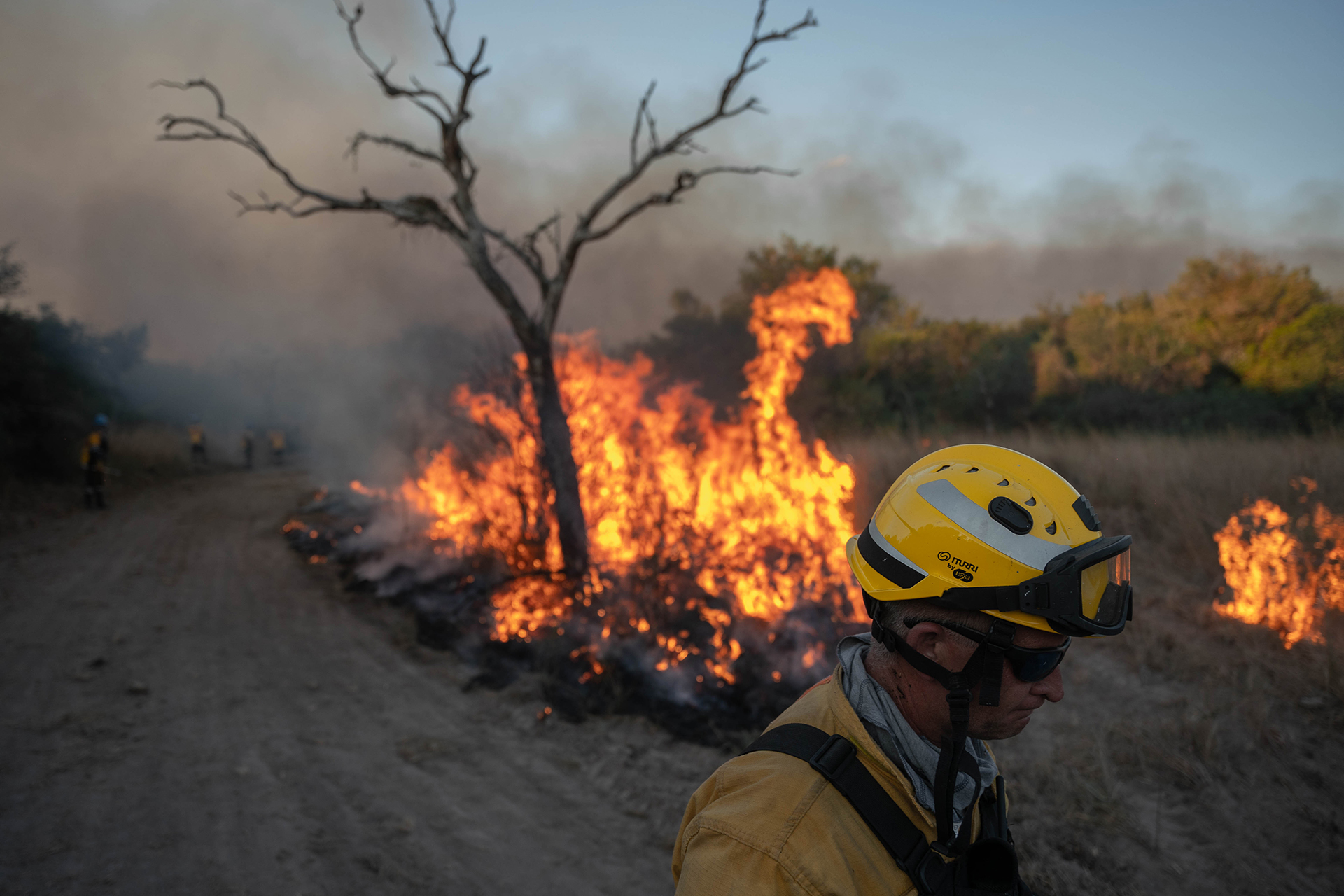 Los fuegos reportados en islas del delta del Río Paraná, también se detectaron frente al Parque Nacional El Palmar (Colón); en Calabacilla (Concordia); en la Isla del Puerto (Concepción del Uruguay); y en unas 14 hectáreas de la localidad de Federación (Franco Fafasuli)



