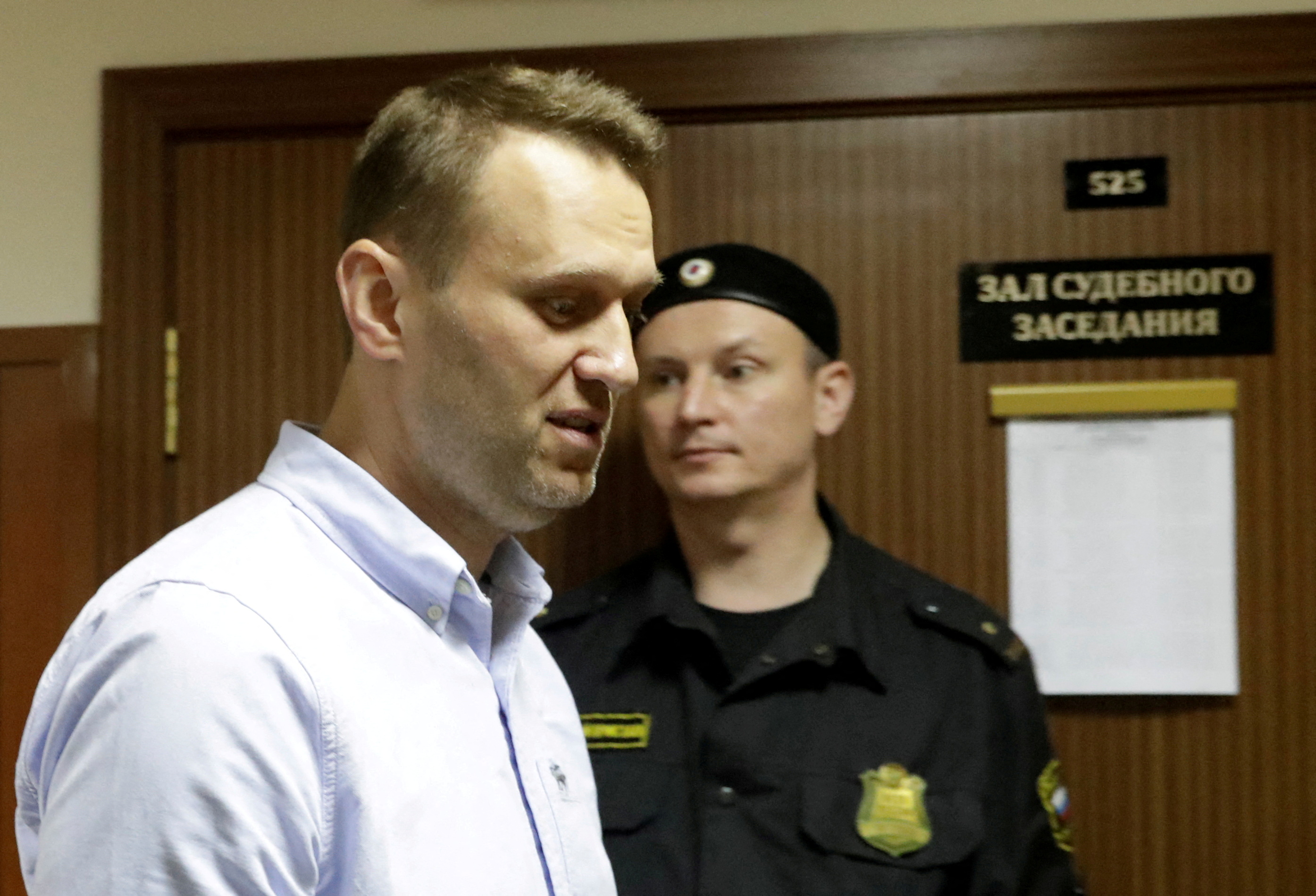 Alexei Navalny llega a una cita con la Justicia (REUTERS/Tatyana Makeyeva)