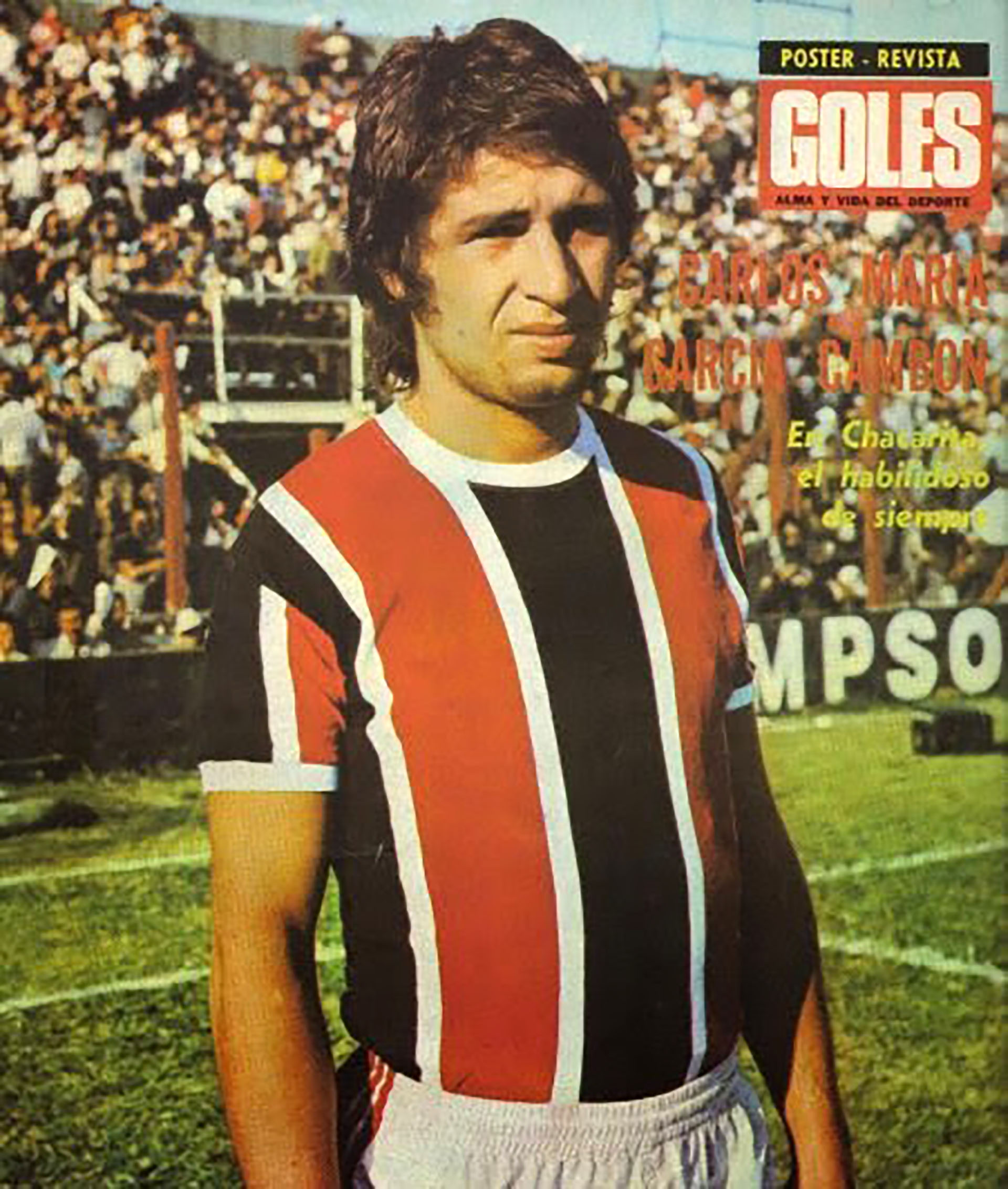 Con la casaca del Tricolor, donde fue campeón en 1969.