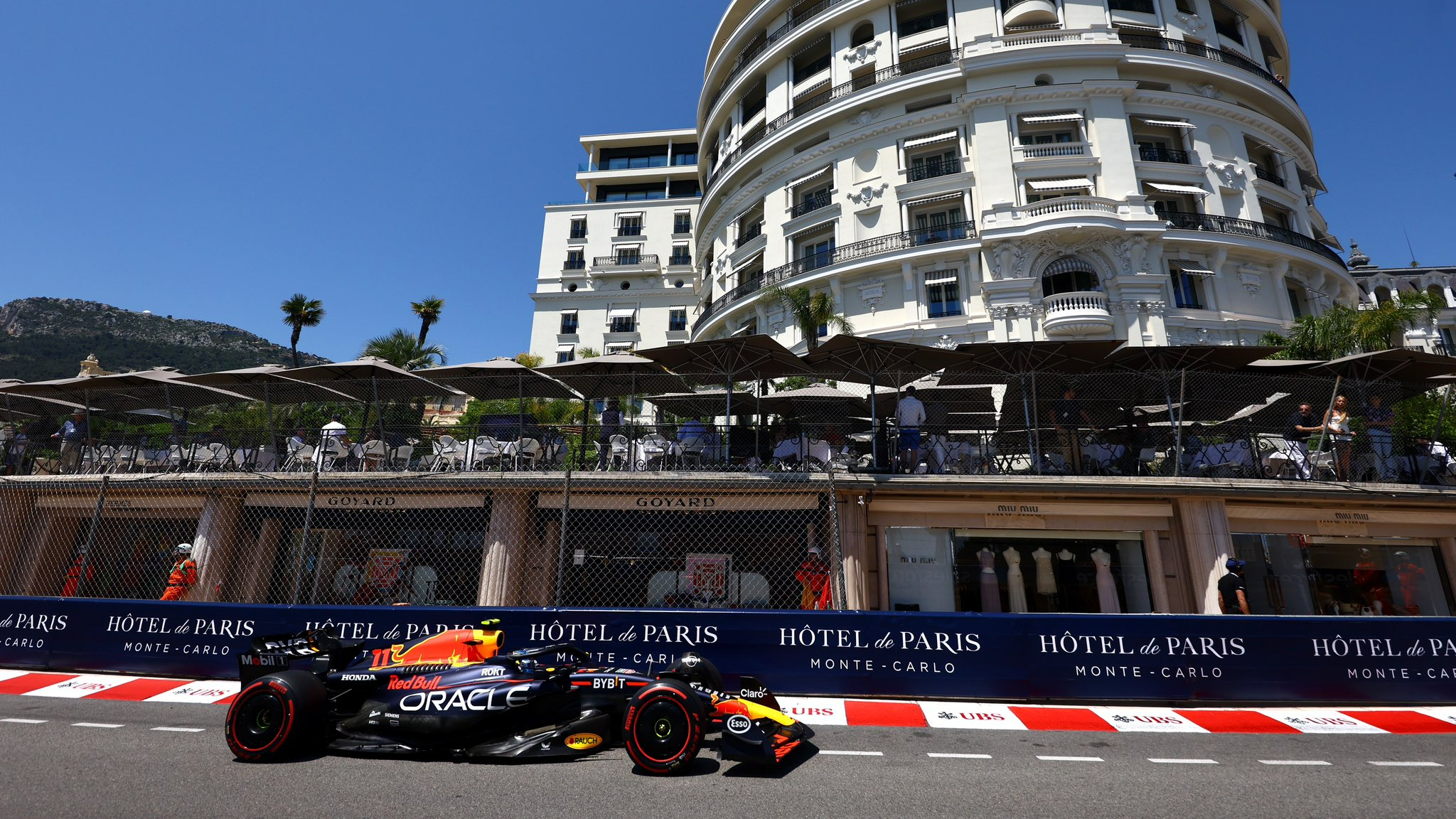 F1: Checo Pérez recuperó lugares tras arranque del GP de Mónaco