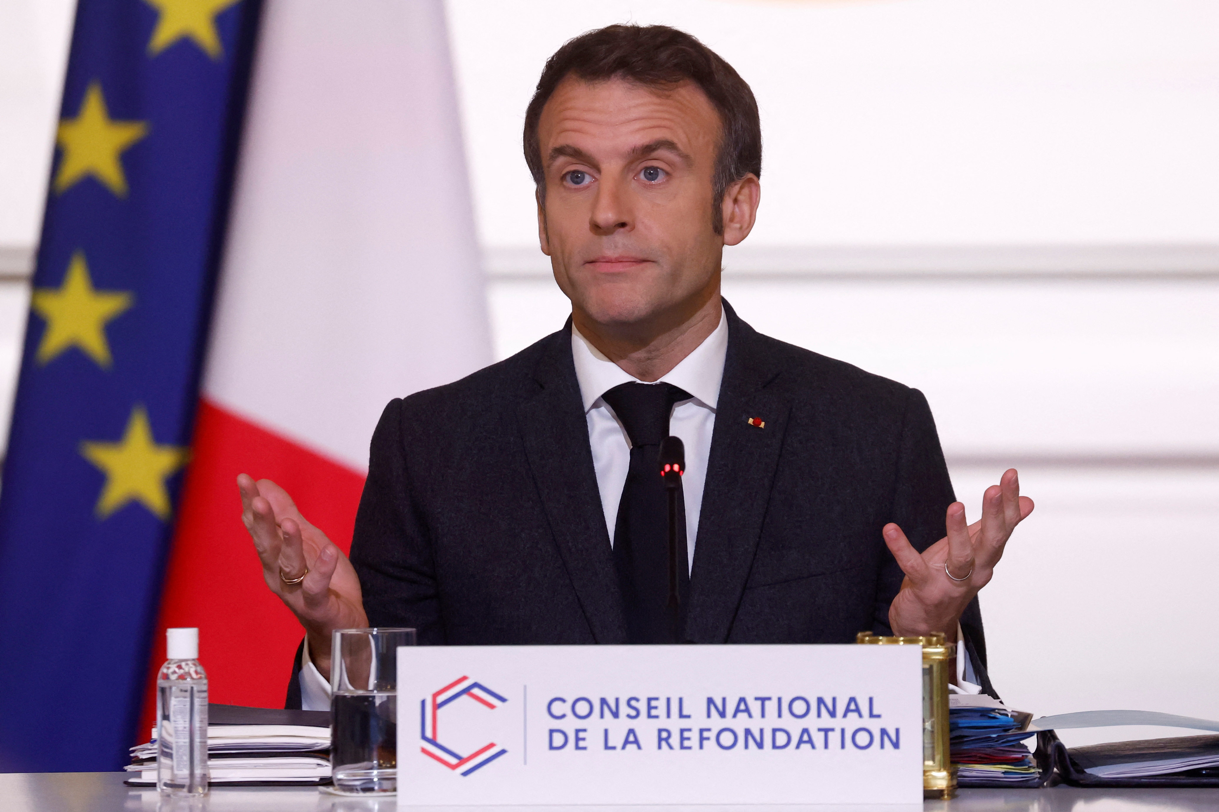 El presidente de Franca, Emmanuel Macron