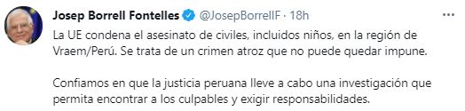 El mensaje de Borrell
