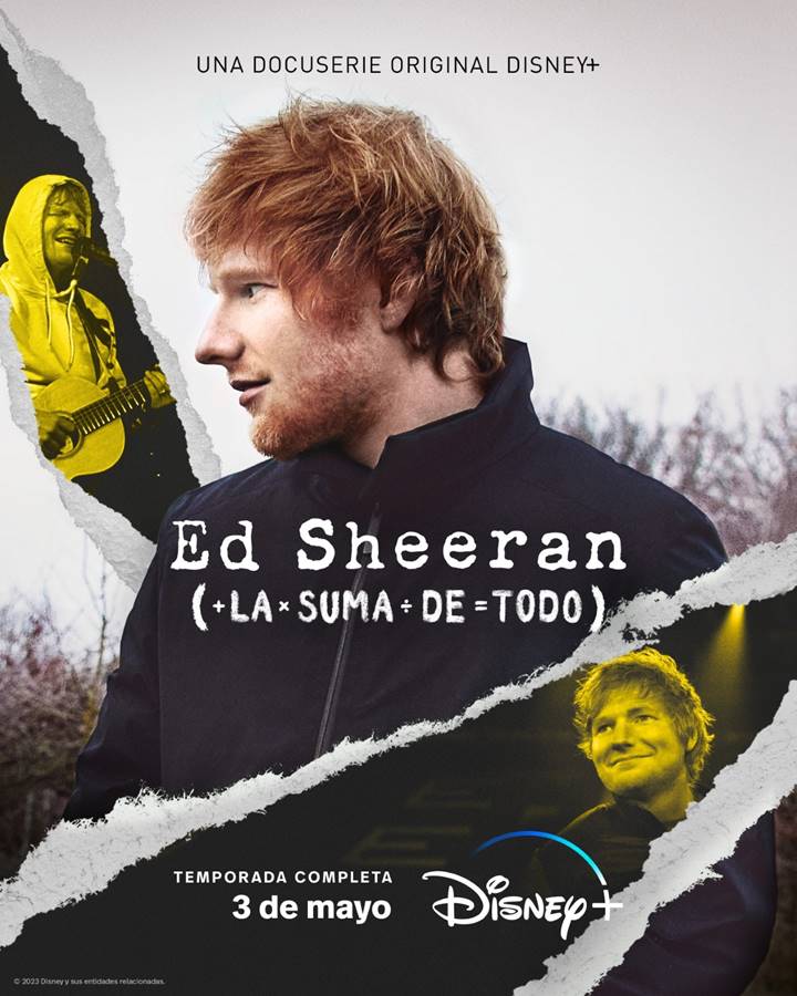 Póster oficial de "Ed Sheeran: la suma de todo", con fecha de estreno. (Disney+)