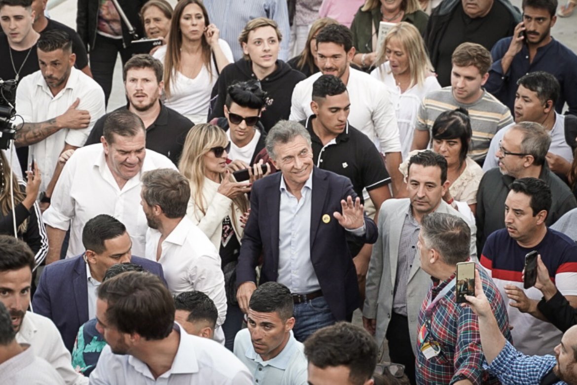 Mauricio Macri, en su visita a Mar del Plata para presentar su libro