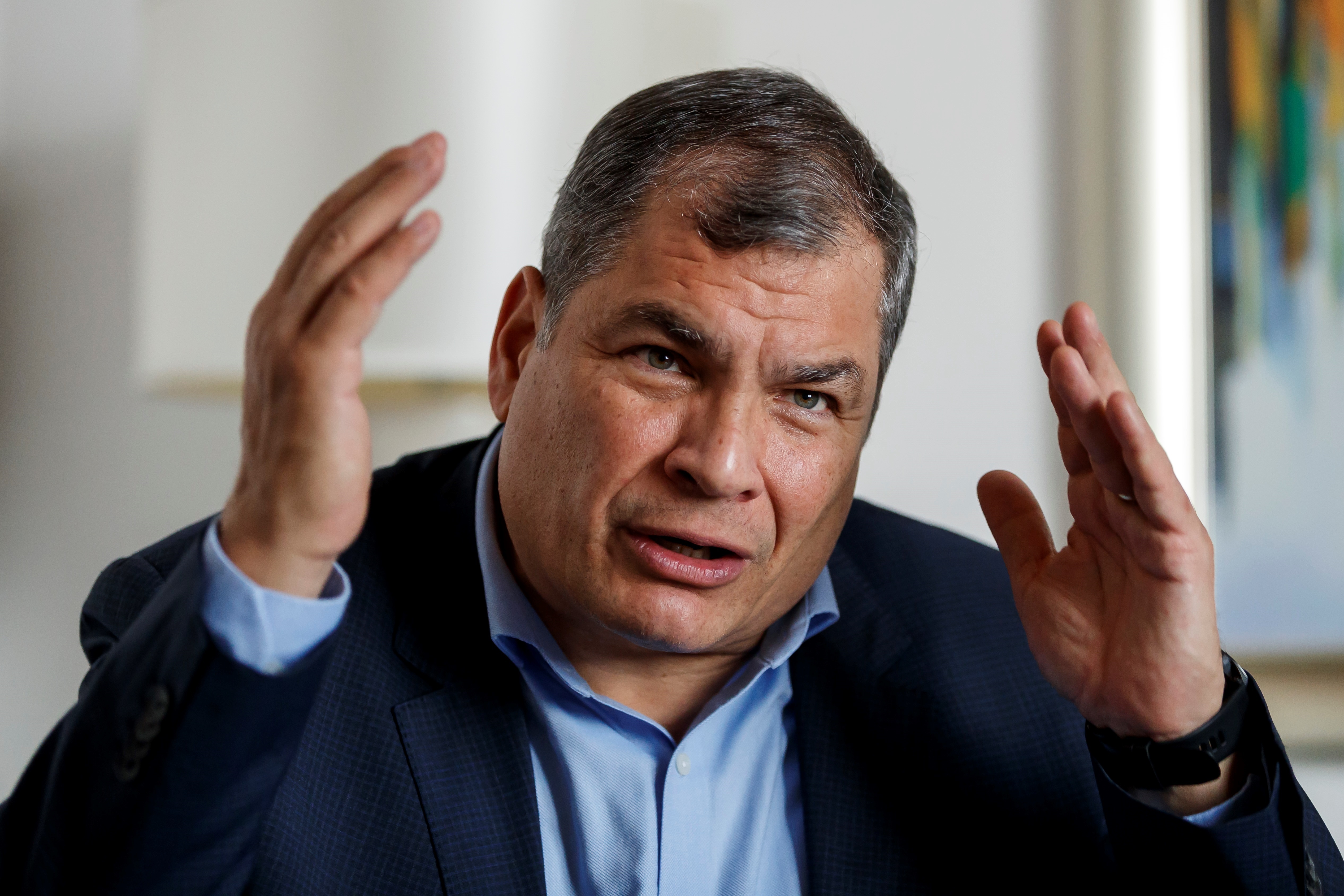 Rafael Correa y los políticos afines al exmandatario han rechazado las declaraciones de Carlos Pareja Yannuzzelli y aseguran que no hay sustento en esas acusaciones. (EFE/ José Méndez/Archivo)

