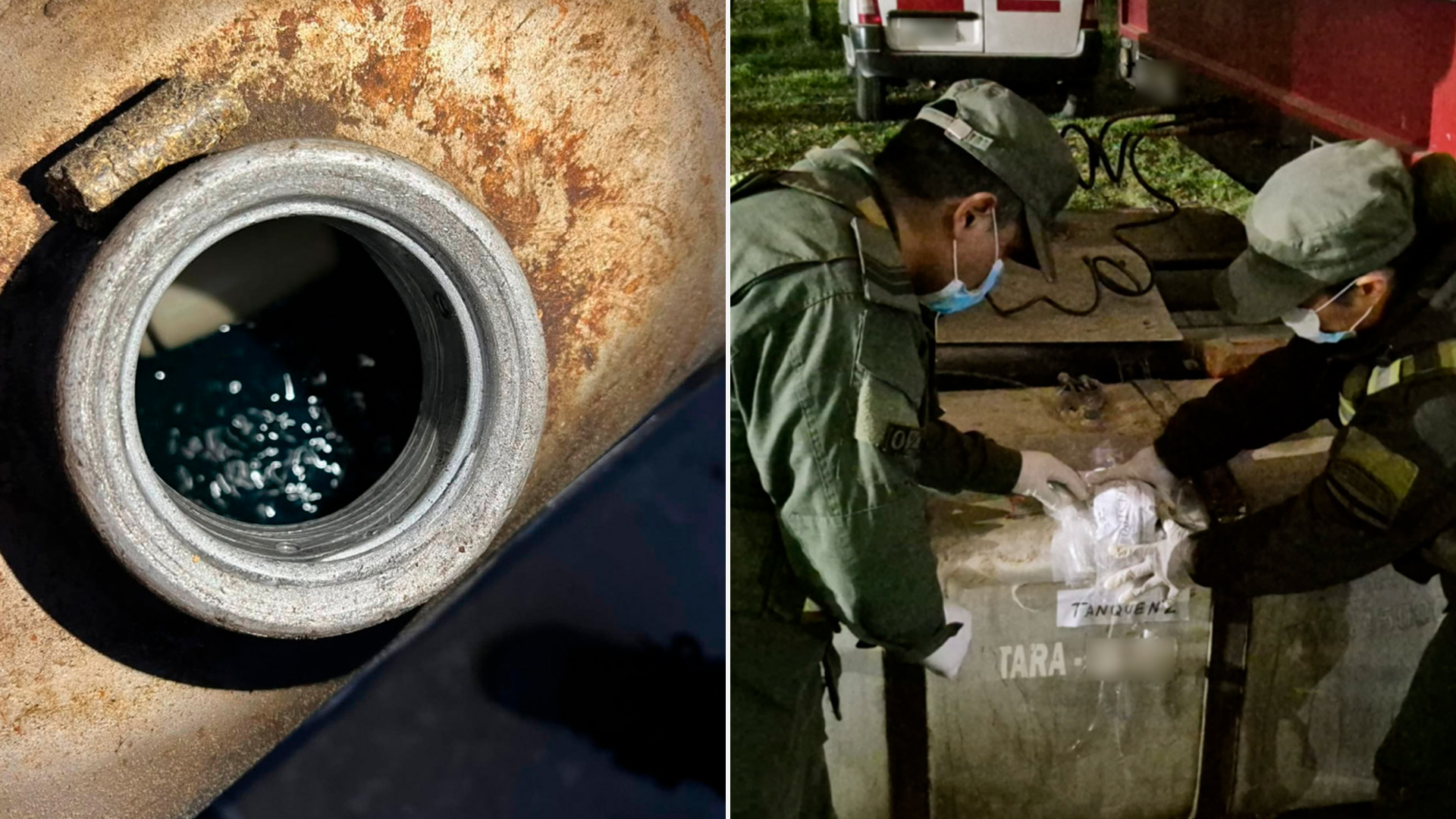 C&oacute;rdoba: hallaron 1.100 litros de &eacute;xtasis ocultos en los tanques de combustible de un cami&oacute;n