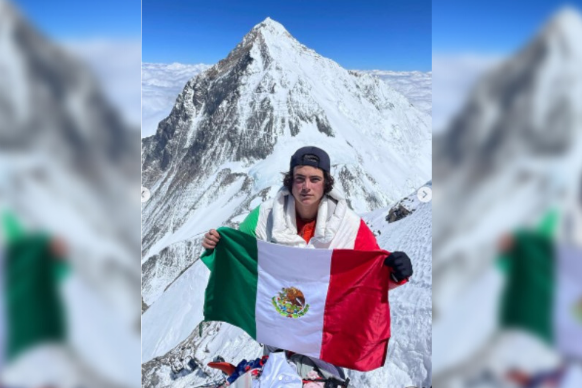 El joven oriundo de Jalisco llegó a la cumbre del Everest y Lhotse sin aclimatación previa (Foto: Instagram/juandimtza)
