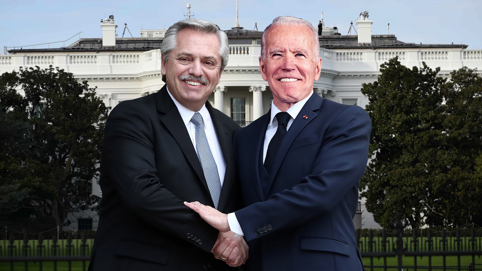 Alberto Fernández y Joseph Biden, presidente electo de los Estados Unidos