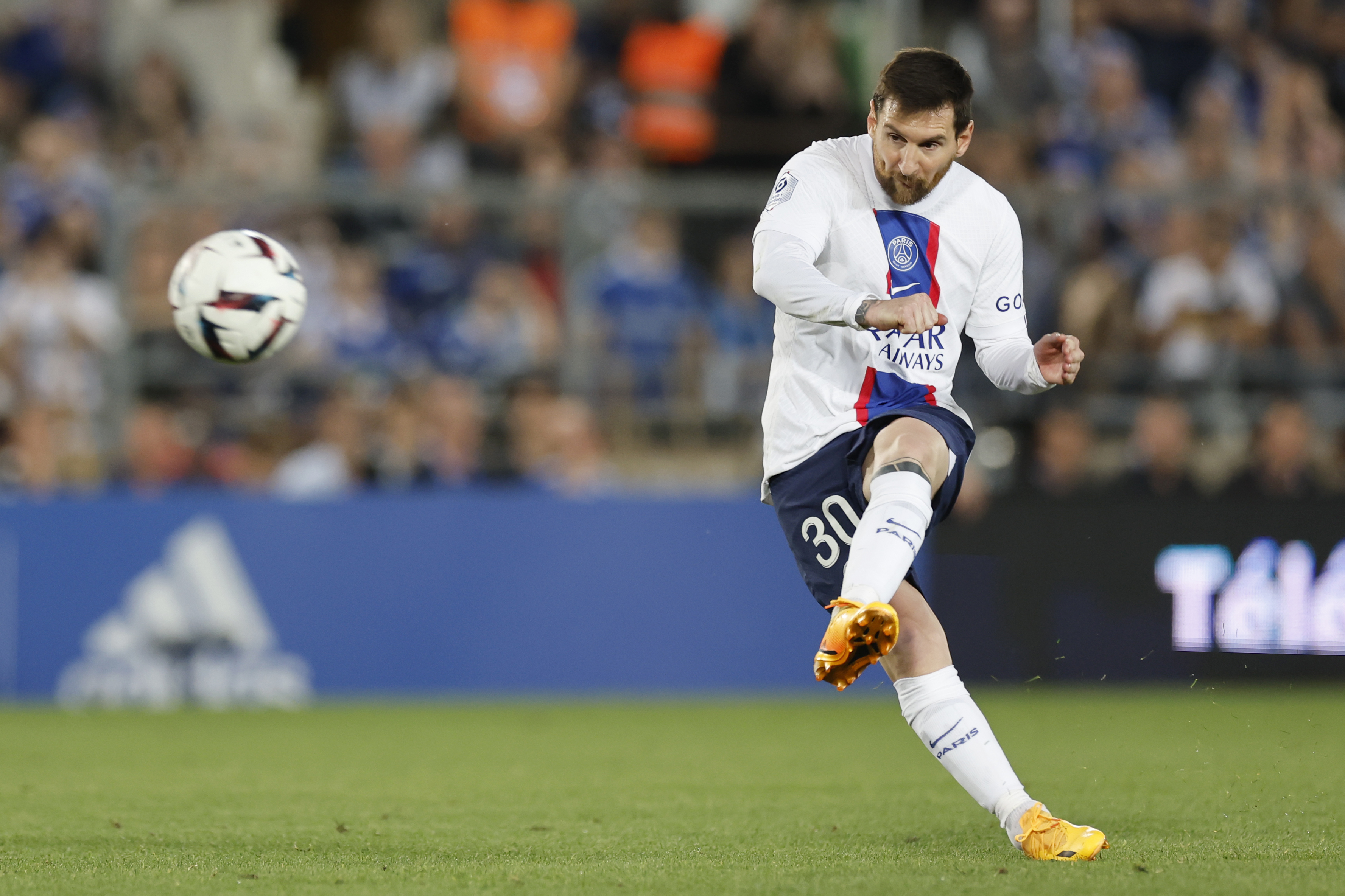 Messi fue parte de 66 goles en 75 presentaciones con PSG (Foto: AP/Jean-Francois Badias)