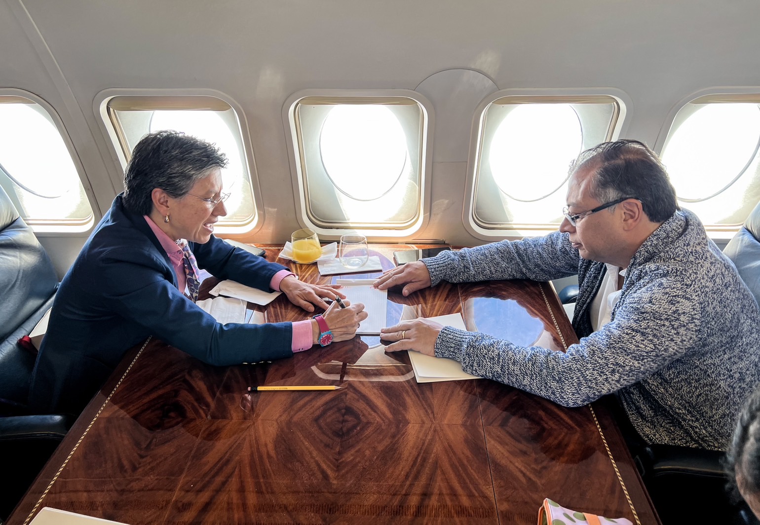 The president, Gustavo Petro, indicated that on February 9 the tables were reinstalled to evaluate the future of the Bogotá metro.  (Twitter Gustavo Petro)