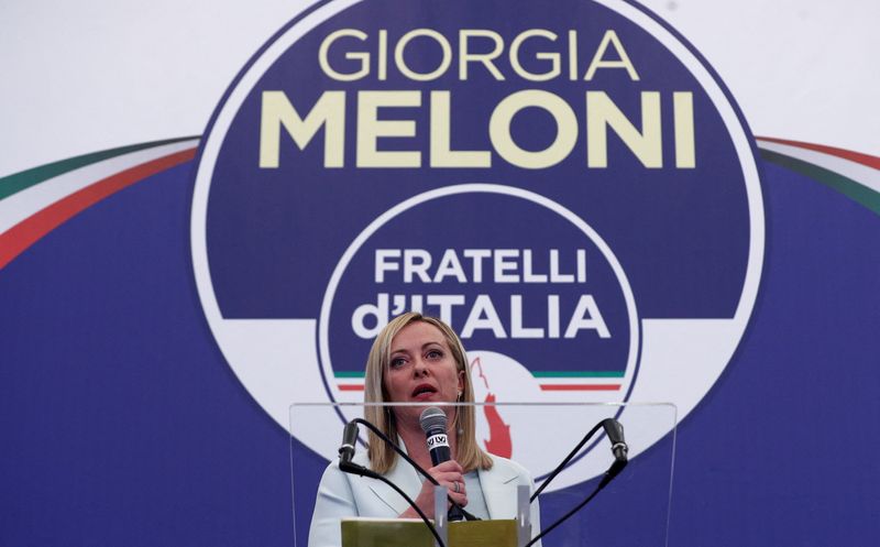 La líder de Hermanos de Italia, Giorgia Meloni REUTERS/Guglielmo Mangiapane