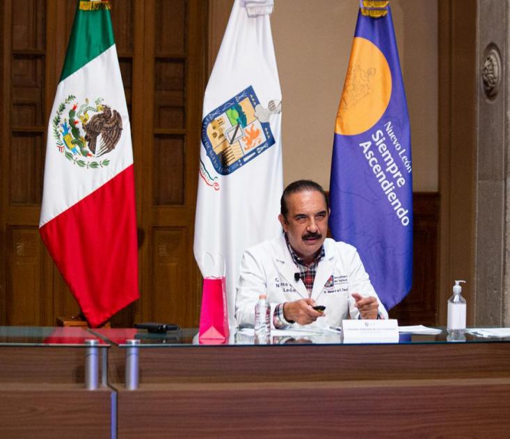 Secretario de Salud de Nuevo León, Manuel de la O Cavazos (Foto: Secretaría de Salud Nuevo León)