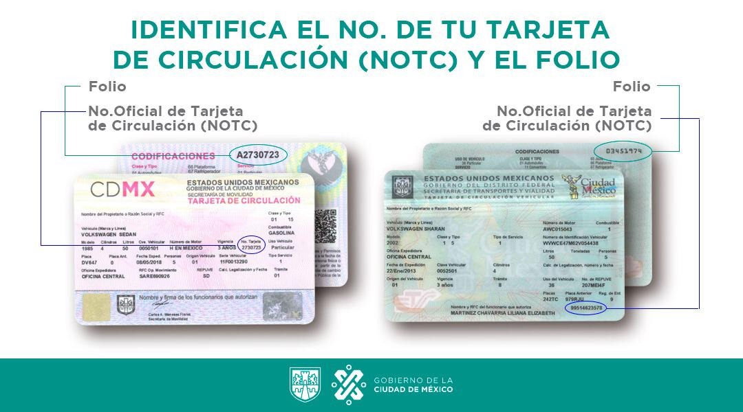 Cómo identificar mi tarjeta de circulación  (Foto: semovi.cdmx.gob.mx)