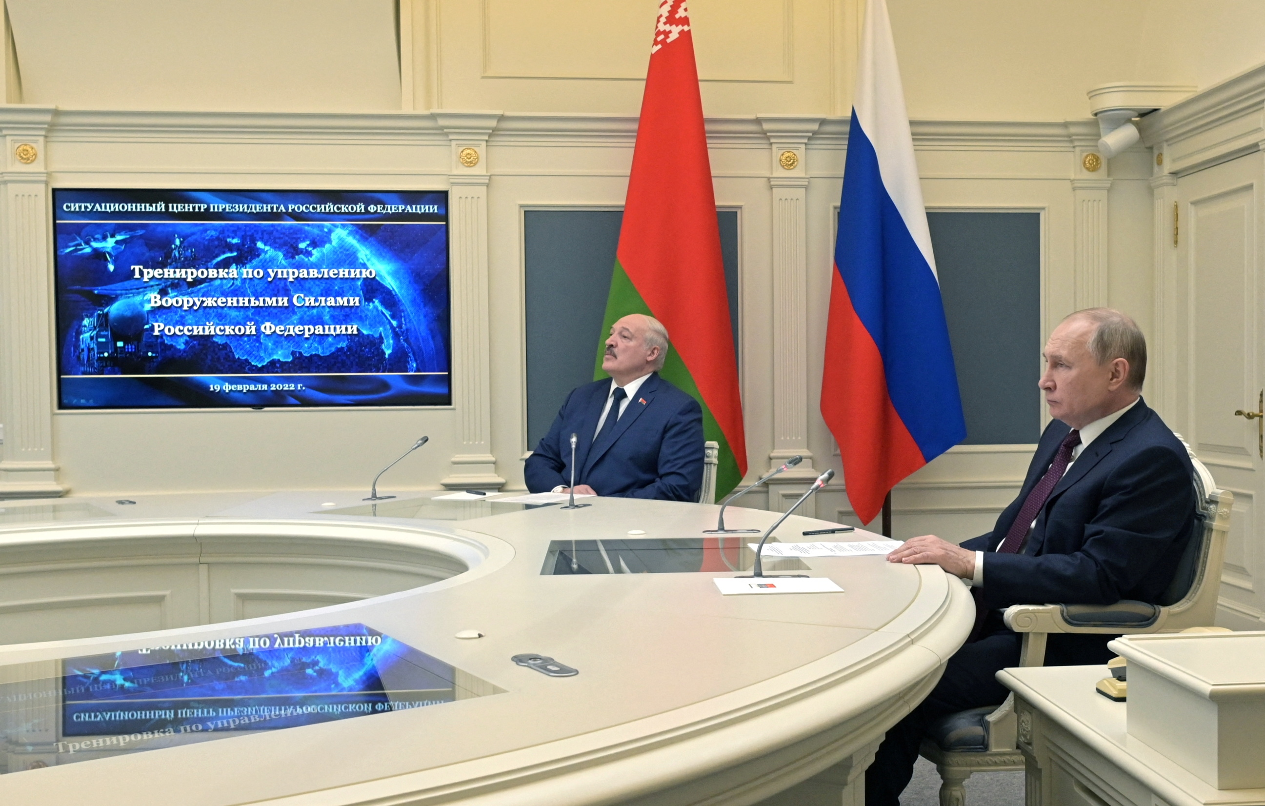Vladimir Putin y Alexander Lukashenko (Kremlin/Reuters)