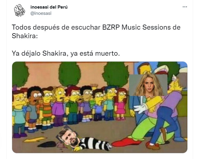Usuarios reaccionan a colaboración de Shakira y Bizarrap. (Twitter)
