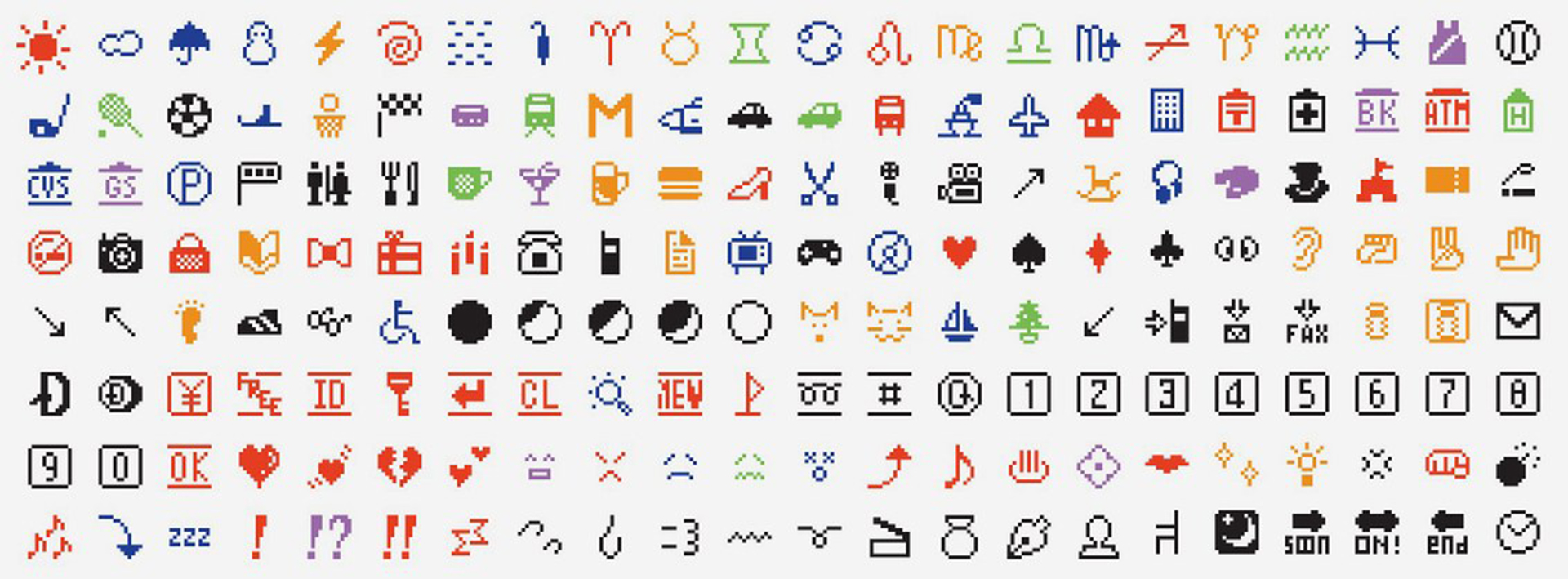 Éstos son los primeros emojis creados por Kurita