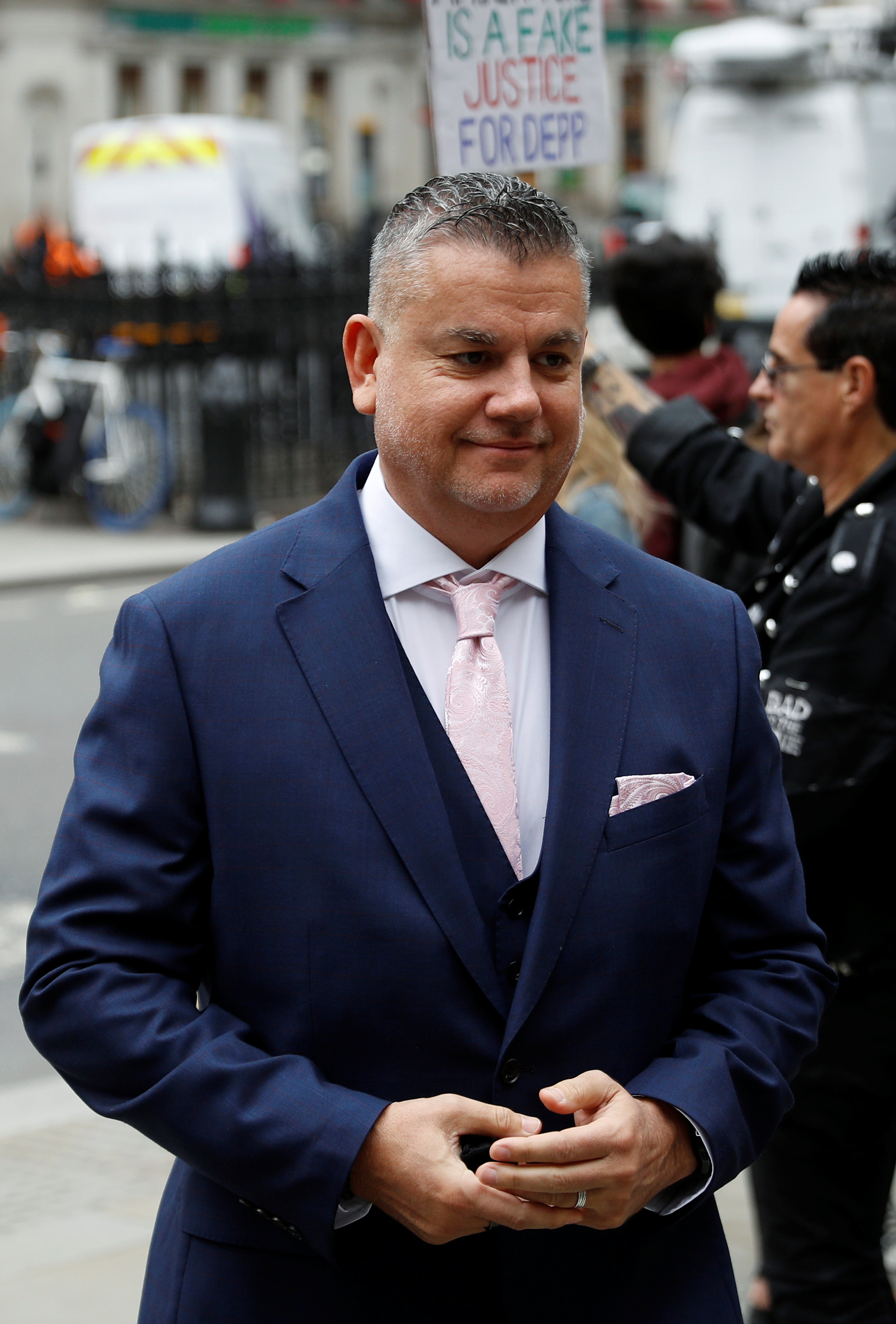 Sean Bett llegando al tribunal de Londres este jueves (Reuters)