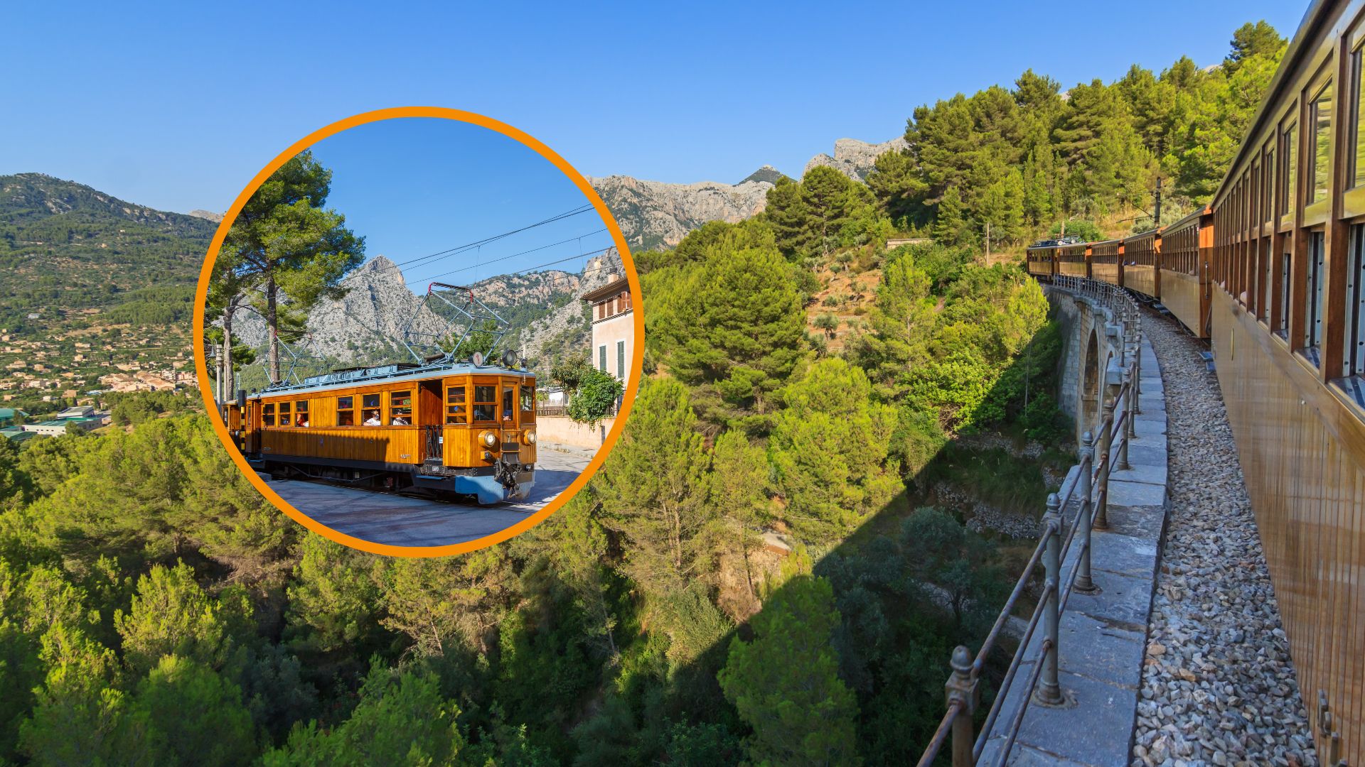 El tren por 28 € que recorre paisajes increíbles de Mallorca hasta uno de  los pueblos más bonitos de España - Infobae