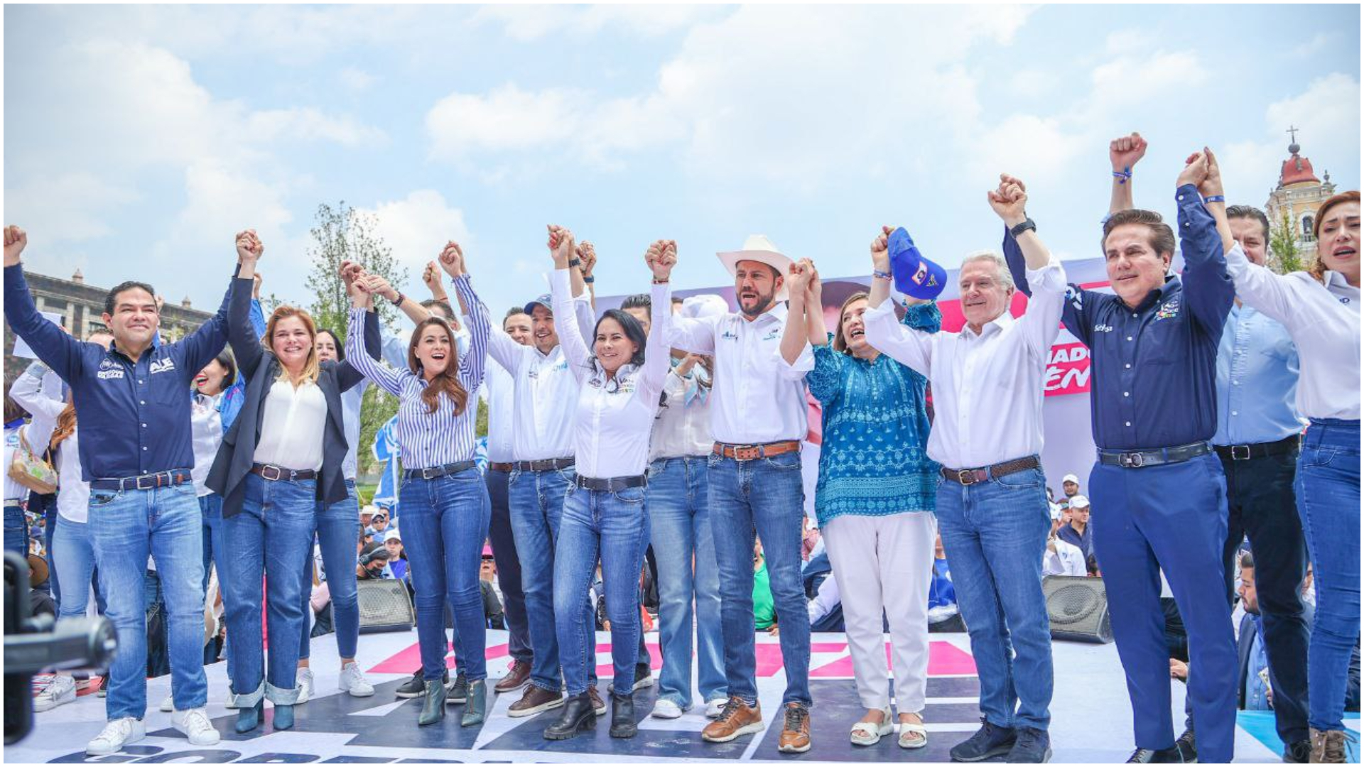 Alejandra del Moral llamó “familia política” al PAN, luego de visita de gobernadores a Toluca
