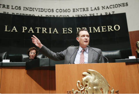 Mauricio Kuri dejó el Senado de la República para ser gobernador (Foto: Archivo)