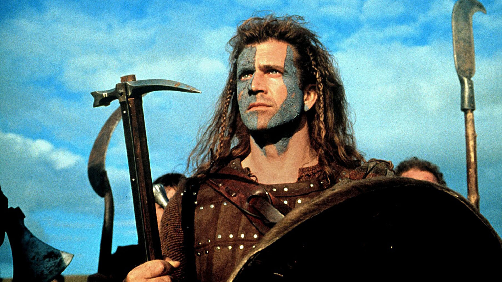 Como William Wallace en Corazón Valiente, película que le valió un Oscar como director
