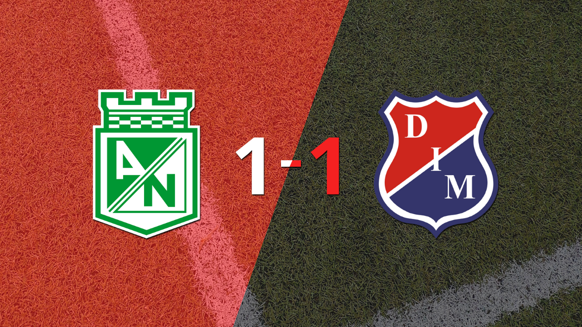 Con un empate 1-1 terminó el clásico paisa entre At. Nacional e Independiente Medellín