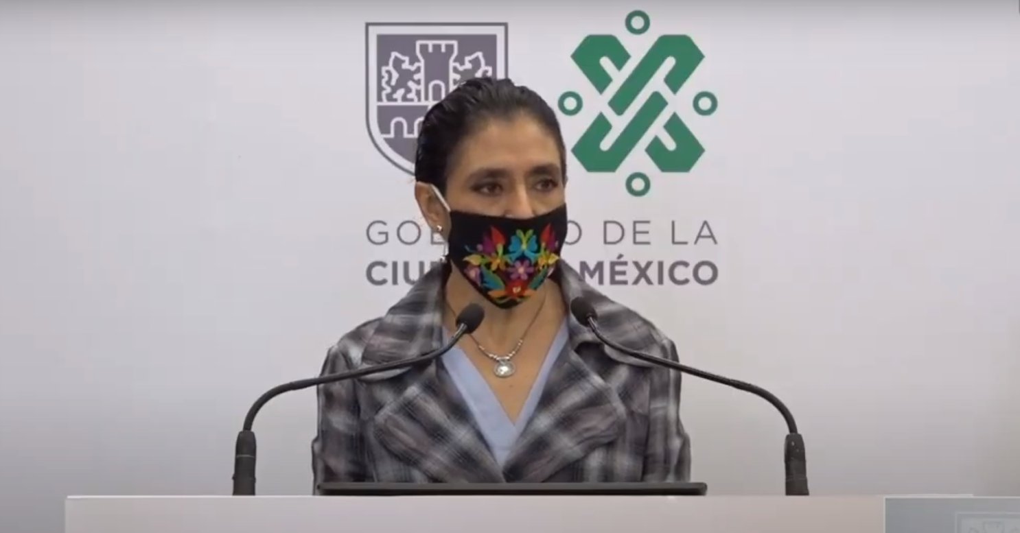 Oliva López Arellano, secretaria de Salud de la CDMX (Captura de pantalla)