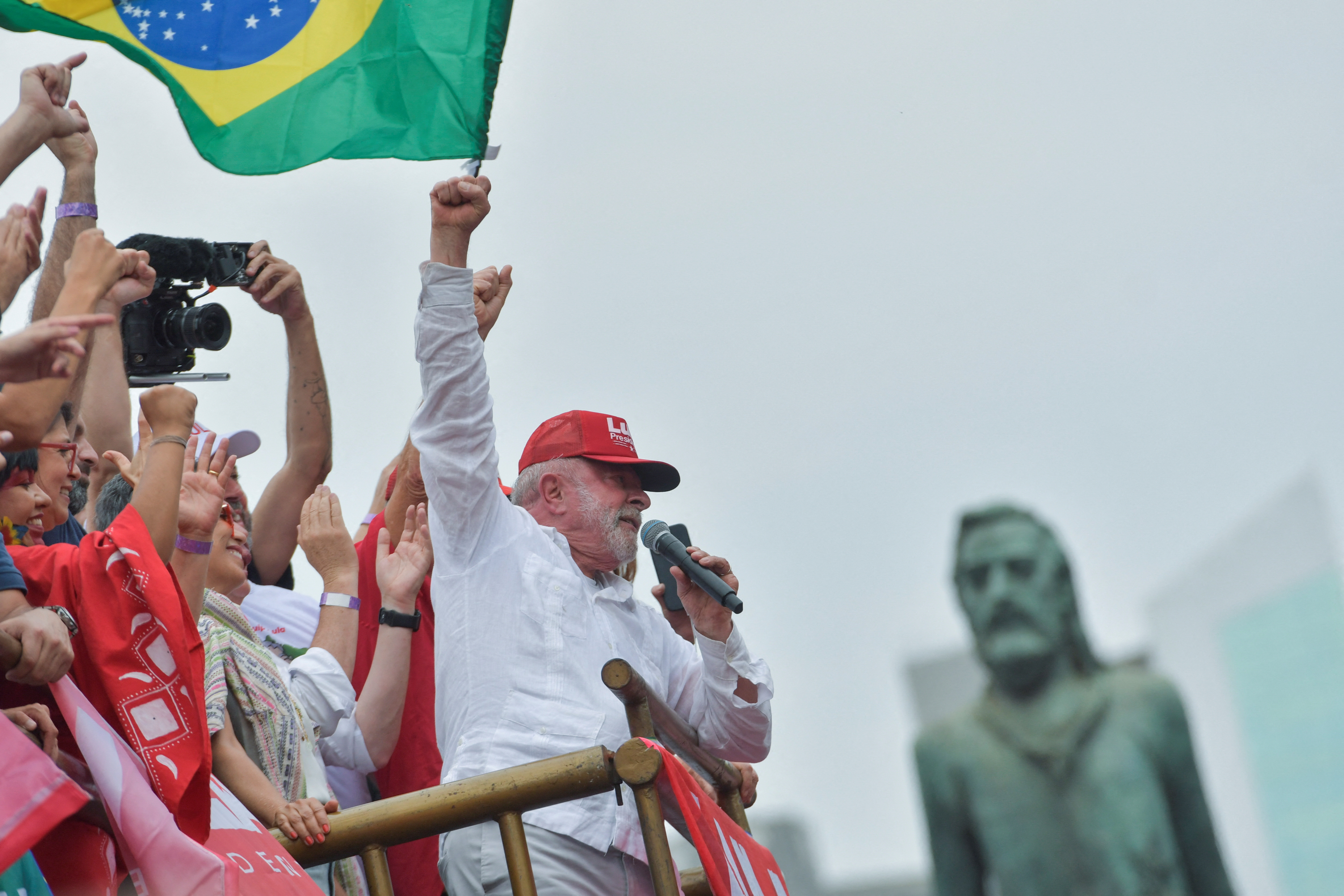 Luiz Inacio Lula da Silva in Belo Horizonte, Minas Gerais, Brazil, this October 9 (Reuters)