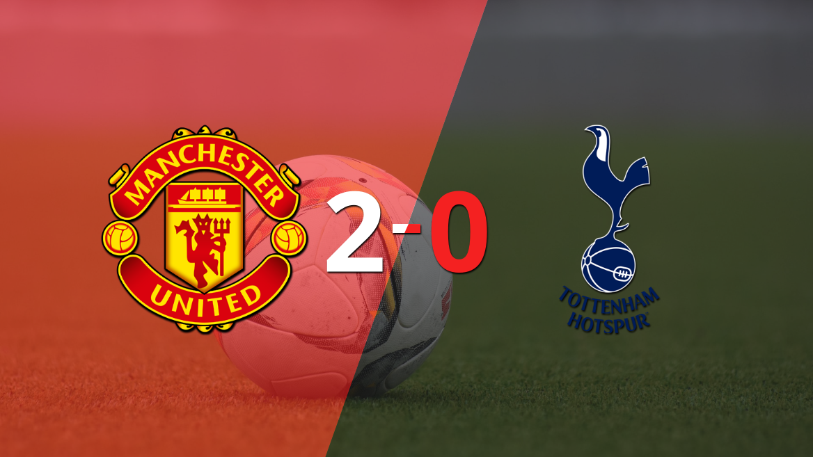 Manchester United derrotó 2-0 en casa a Tottenham