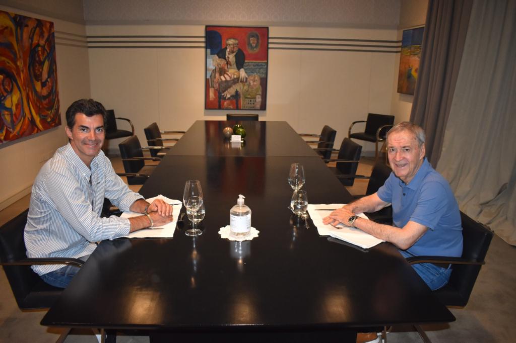 Juan Manuel Urtubey Juan Schiaretti compartieron un almuerzo en Córdoba en el que anunciaron que serán candidatos a presidentes