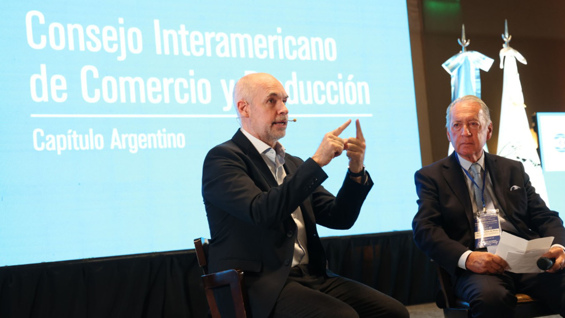 En el último encuentro del Cicyp habló el líder opositor de Juntos por el Cambio, Horacio Rodríguez Larreta