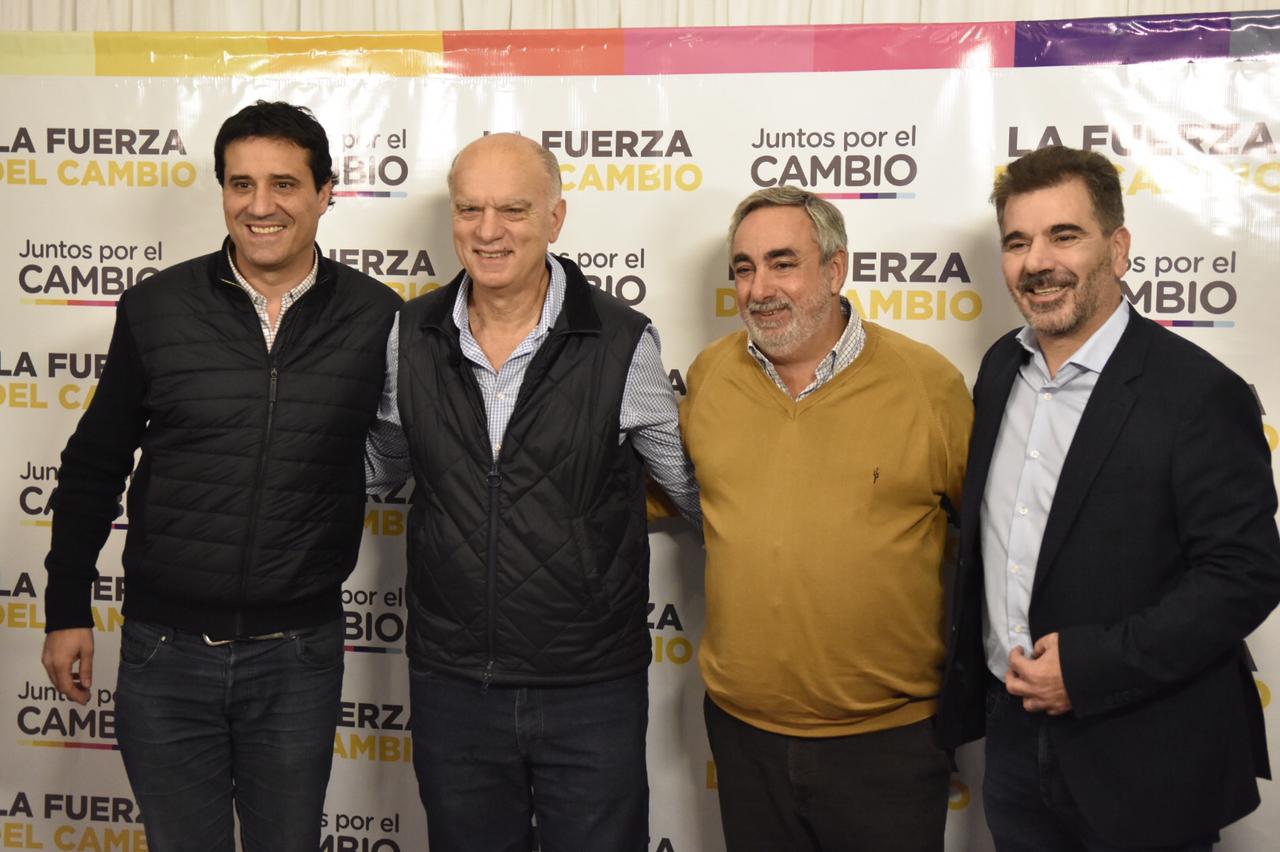 Maximiliano Abad, Néstor Grindetti, Miguel Fernández y Cristian Ritondo