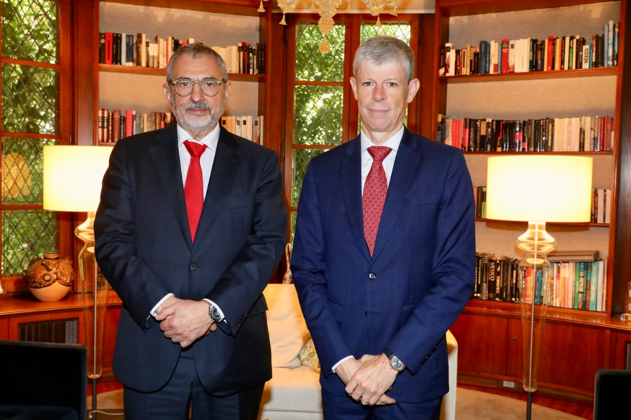 Ernesto Kohen (presidente de la Cámara Suizo Argentina) y Heinrich Schellenberg (embajador de Suiza en la Argentina)