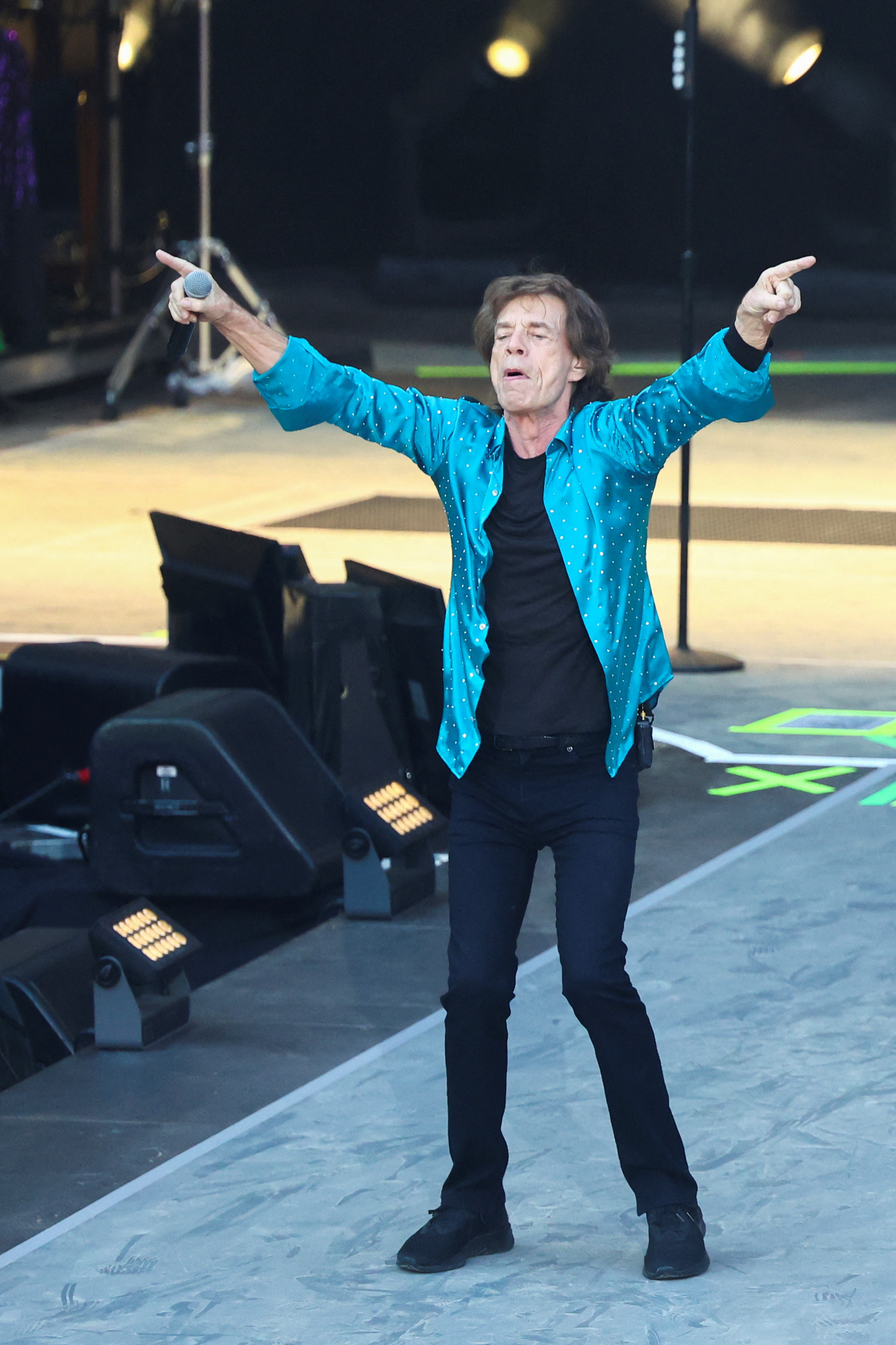 Mick Jagger suele llevar adelante una rutina de yoga y meditación REUTERS/Lisi Niesner