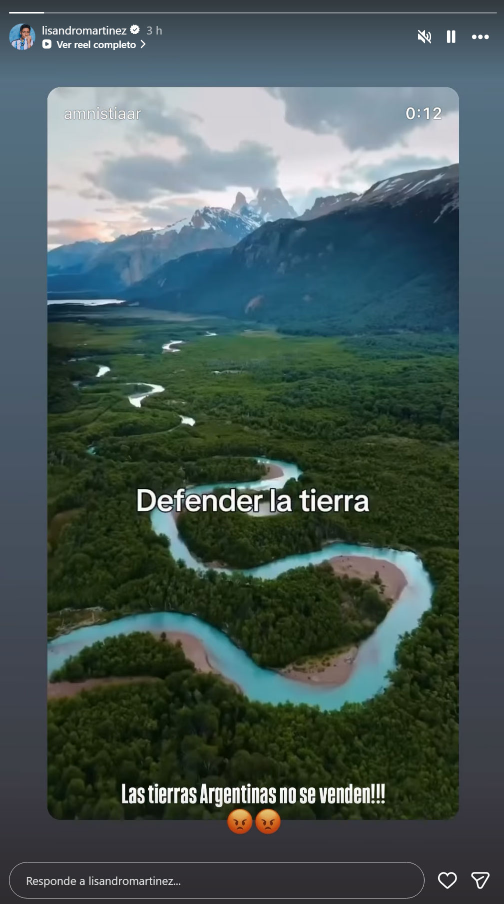 El campe&oacute;n del mundo con la selecci&oacute;n argentina que se expres&oacute; contra la ley de tierras: 