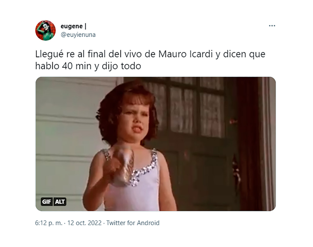 Una queja: fueron muchos los usuarios que lamentaron haber entrado tarde al vivo