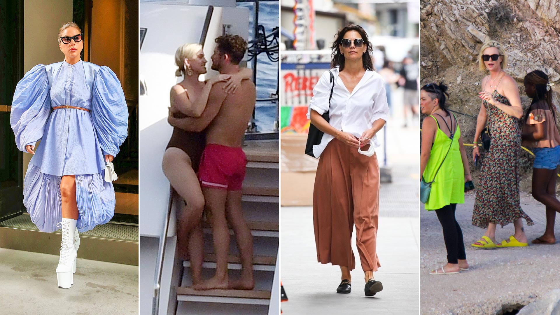 De las apasionadas vacaciones de Katy Perry y Orlando Bloom en Capri al paseo de  Katie Holmes en Nueva York: celebrities en un click