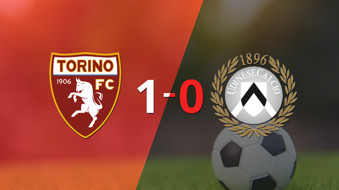 A Torino le alcanzó con un gol para derrotar a Udinese en el estadio Stadio Olimpico Grande Torino