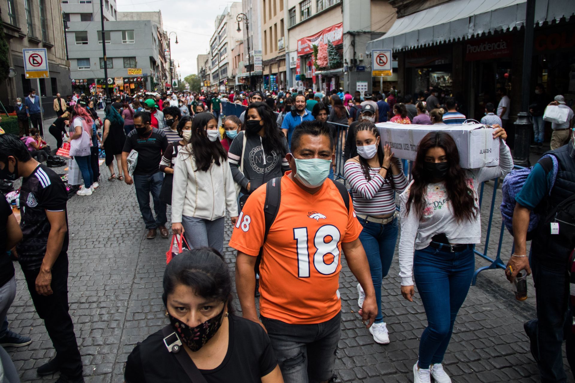Centro Histórico. Ciudad de México, 6 de diciembre de 2020.