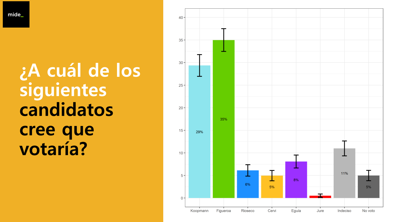 Resultados de encuesta de Consultora Mide_ sobre las elecciones a gobernador de Neuquén.