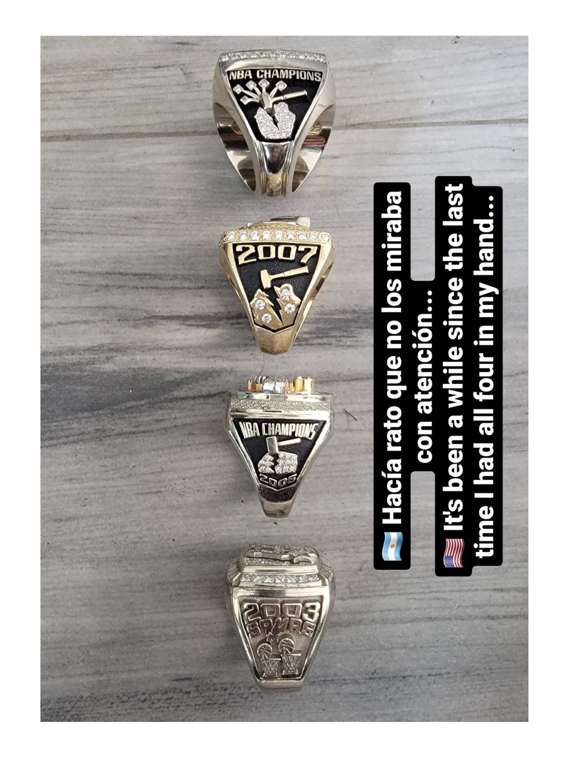 ¿Cuántos anillos tiene San Antonio Spurs