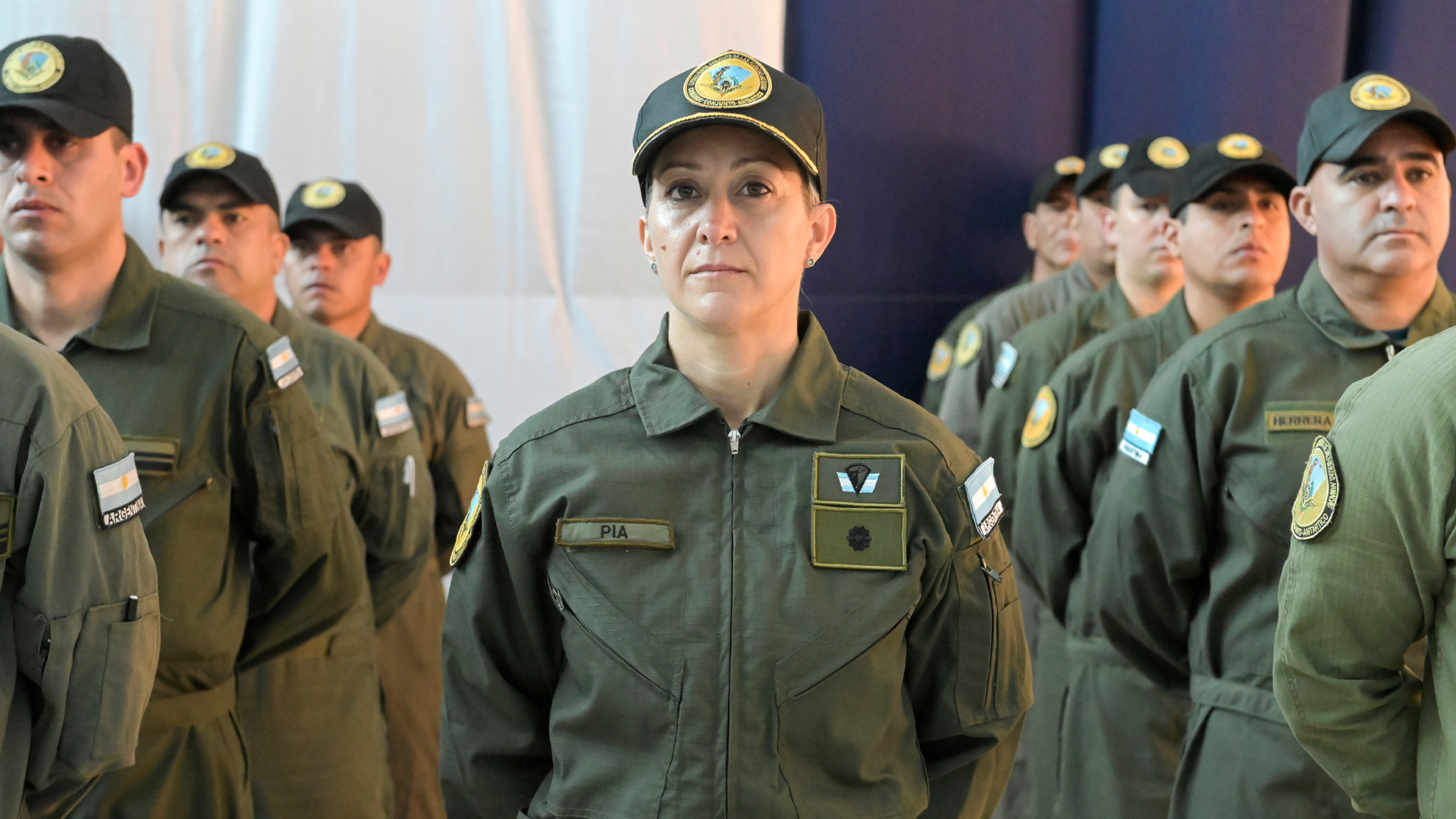 Capitana Valeria Pía, primer mujer jefa de una estación científica en la Antártida. (Fernando Calzada)