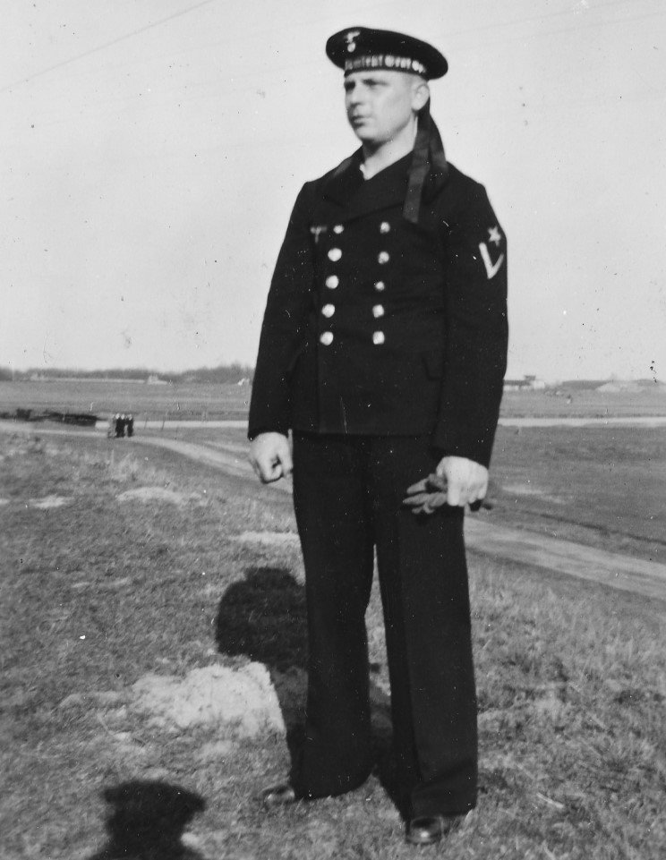 El joven Enrique Rodolfo Dick estaba asignado a la torre de proa del Graf Spee (Gentileza Enrique R. Dick)