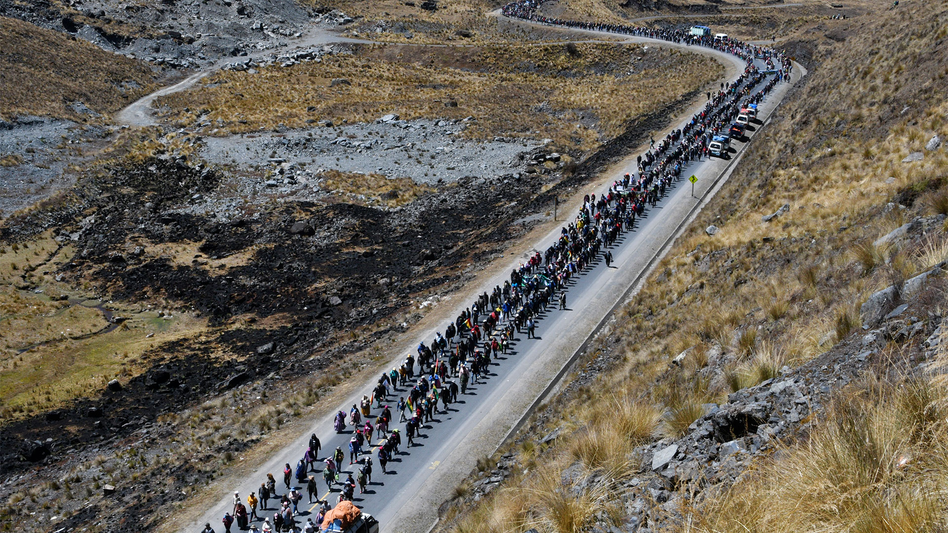 Se espera que este jueves ingresen a La Paz (AIZAR RALDES / AFP)