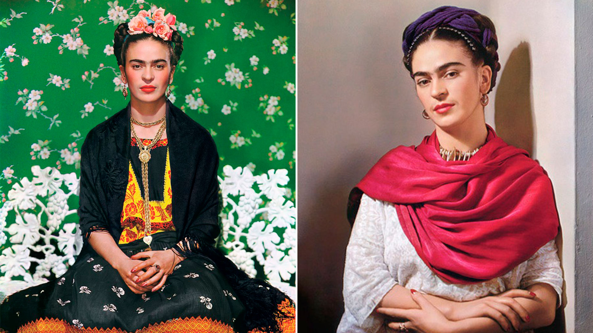 Kahlo fue fotografiada por una veintena de artistas de la cámara, pero las dos más emblemáticas las realizó Nickolas Muray, quien fera su amante
