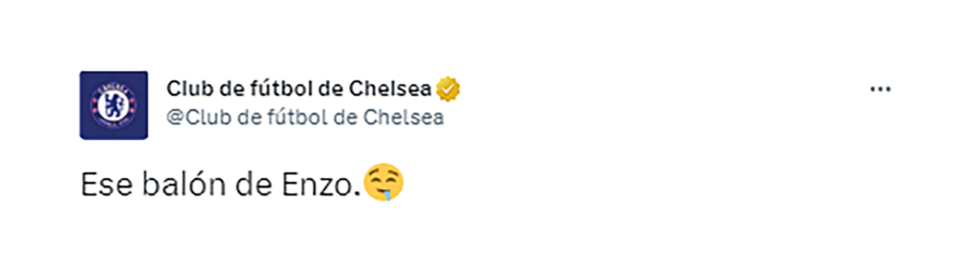 Las redes oficiales del Chelsea se derritieron ante el talento de Enzo Fernández