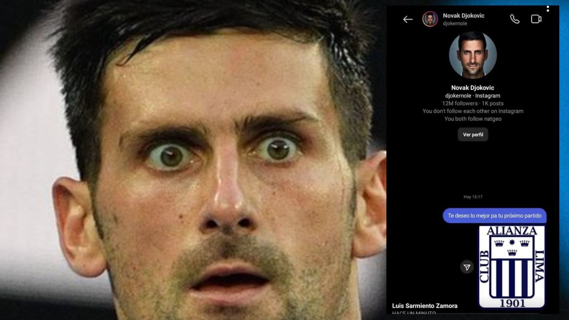 Ola de memes contra Djokovic, el rival de Juan Pablo Varillas en el Roland Garros