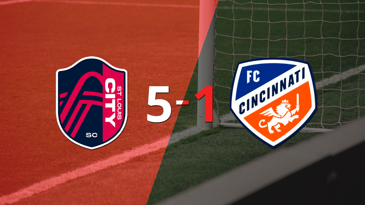 FC Cincinnati se fue goleado 5-1 en su visita a St. Louis City