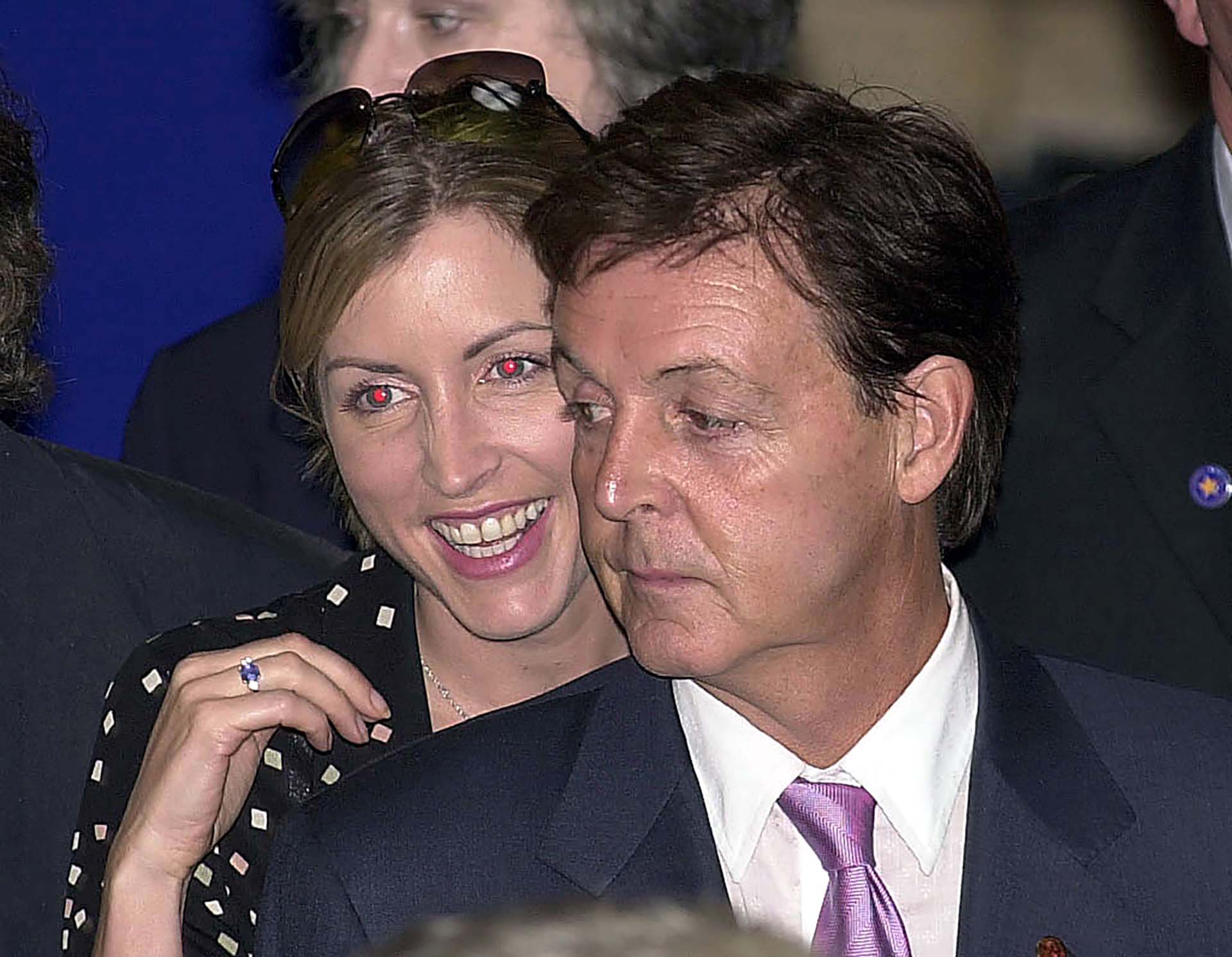 LIVERPOOL, ENGLAND - JULY 25: Sir Paul McCartney, with his wife, Heather Mills, at the Walker Art Gallery on July 25, 2002 in Liverpool, England. (Photo by Anwar Hussein/Getty Images)